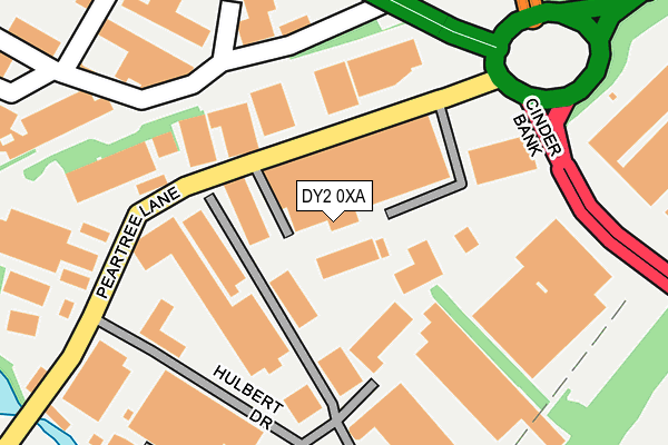 DY2 0XA map - OS OpenMap – Local (Ordnance Survey)