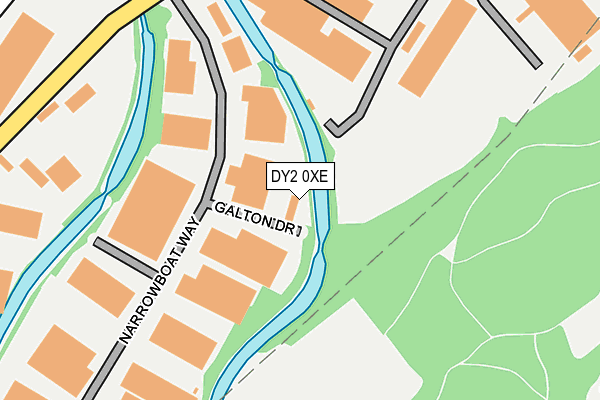 DY2 0XE map - OS OpenMap – Local (Ordnance Survey)