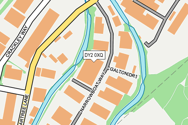 DY2 0XQ map - OS OpenMap – Local (Ordnance Survey)