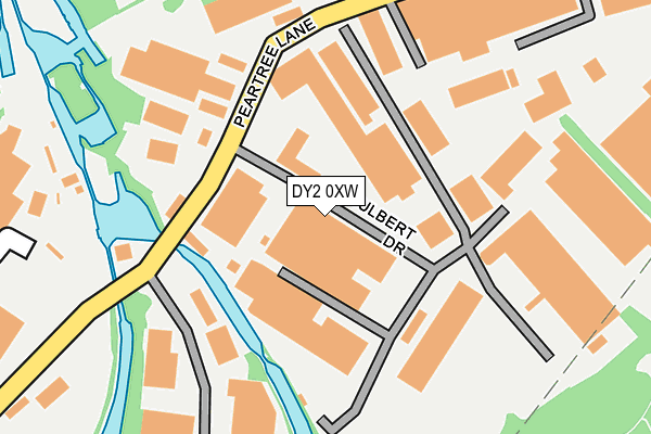 DY2 0XW map - OS OpenMap – Local (Ordnance Survey)