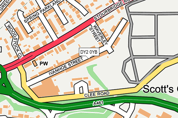 DY2 0YB map - OS OpenMap – Local (Ordnance Survey)