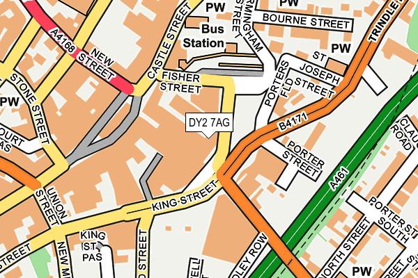 DY2 7AG map - OS OpenMap – Local (Ordnance Survey)
