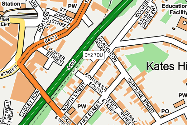 DY2 7DU map - OS OpenMap – Local (Ordnance Survey)