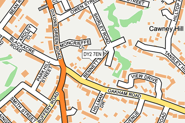DY2 7EN map - OS OpenMap – Local (Ordnance Survey)
