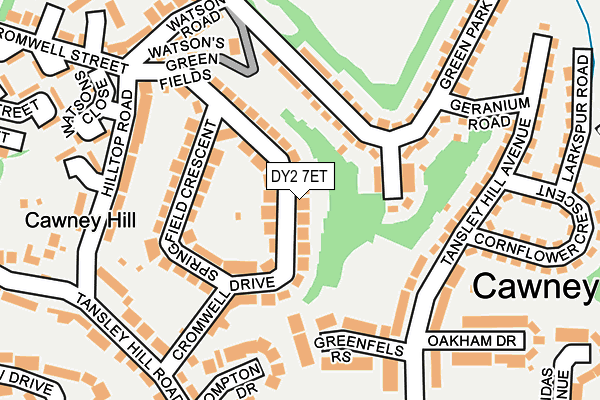 DY2 7ET map - OS OpenMap – Local (Ordnance Survey)