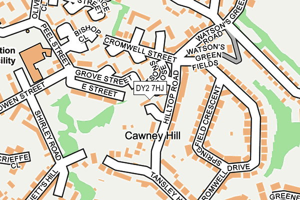 DY2 7HJ map - OS OpenMap – Local (Ordnance Survey)