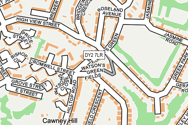 DY2 7LR map - OS OpenMap – Local (Ordnance Survey)