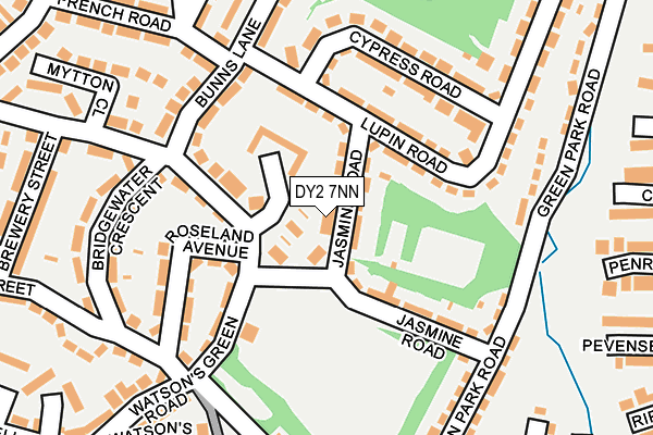 DY2 7NN map - OS OpenMap – Local (Ordnance Survey)