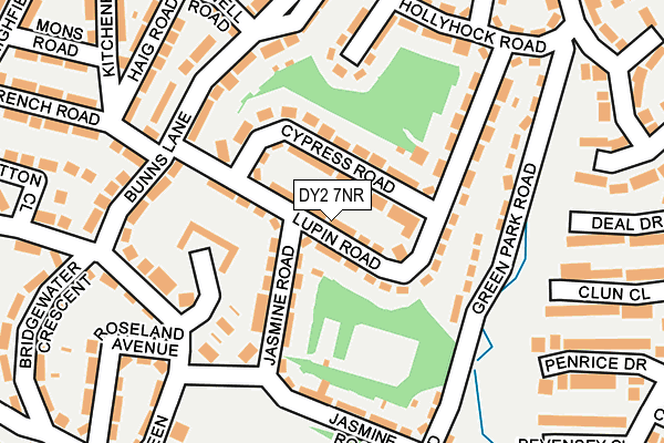 DY2 7NR map - OS OpenMap – Local (Ordnance Survey)