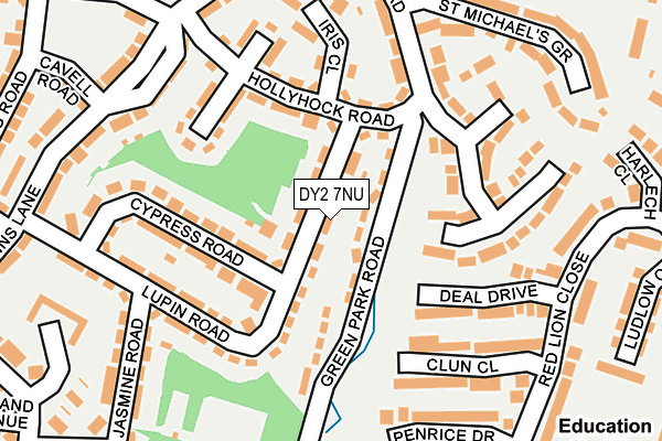 DY2 7NU map - OS OpenMap – Local (Ordnance Survey)