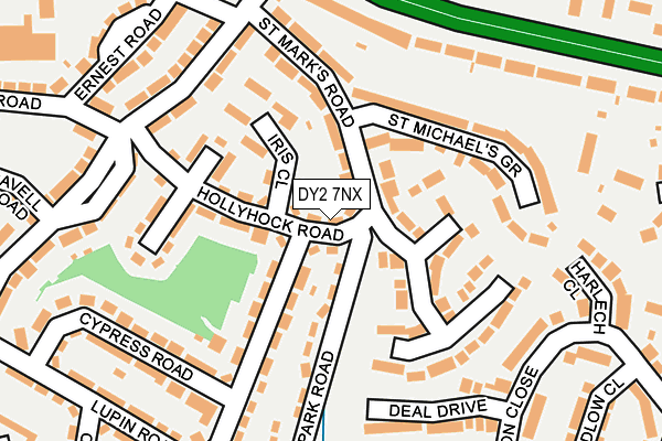 DY2 7NX map - OS OpenMap – Local (Ordnance Survey)