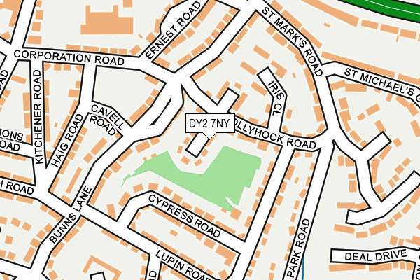 DY2 7NY map - OS OpenMap – Local (Ordnance Survey)