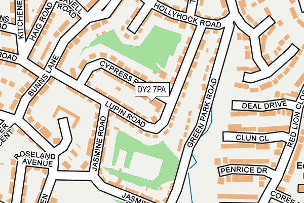 DY2 7PA map - OS OpenMap – Local (Ordnance Survey)