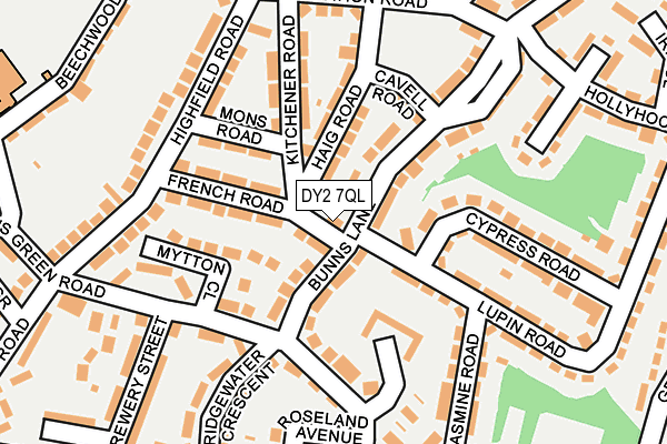 DY2 7QL map - OS OpenMap – Local (Ordnance Survey)