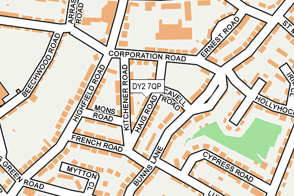 DY2 7QP map - OS OpenMap – Local (Ordnance Survey)