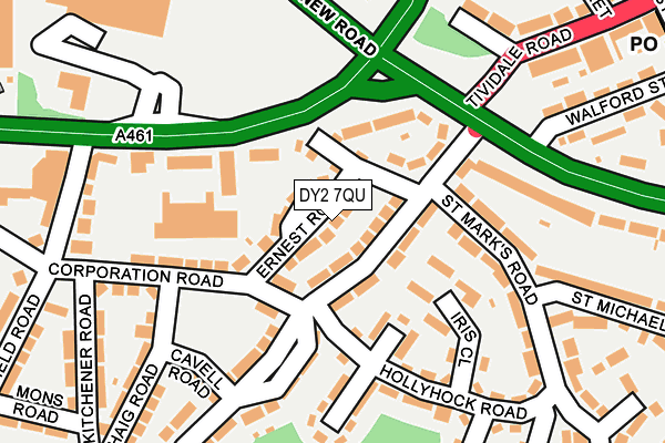 DY2 7QU map - OS OpenMap – Local (Ordnance Survey)
