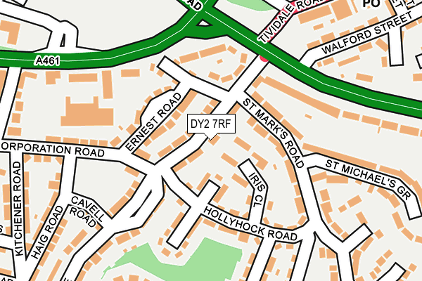 DY2 7RF map - OS OpenMap – Local (Ordnance Survey)