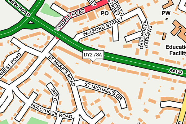 DY2 7SA map - OS OpenMap – Local (Ordnance Survey)
