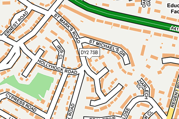 DY2 7SB map - OS OpenMap – Local (Ordnance Survey)