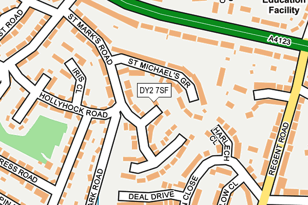 DY2 7SF map - OS OpenMap – Local (Ordnance Survey)