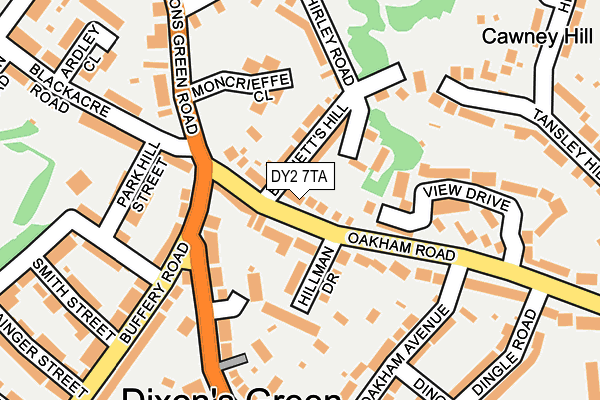 DY2 7TA map - OS OpenMap – Local (Ordnance Survey)