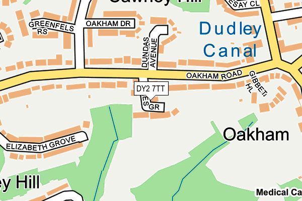 DY2 7TT map - OS OpenMap – Local (Ordnance Survey)