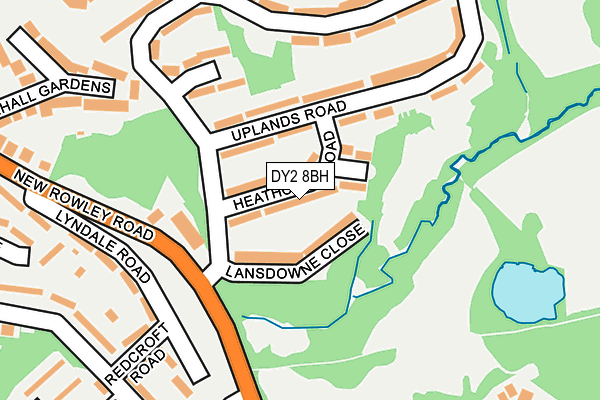 DY2 8BH map - OS OpenMap – Local (Ordnance Survey)