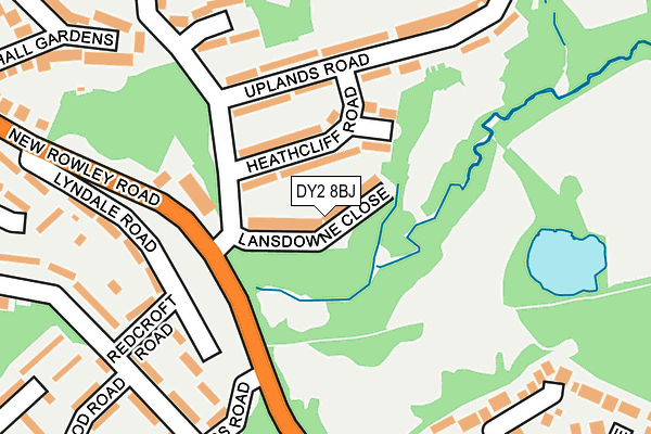 DY2 8BJ map - OS OpenMap – Local (Ordnance Survey)
