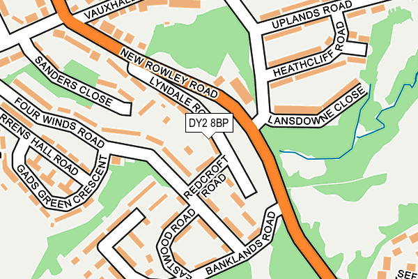 DY2 8BP map - OS OpenMap – Local (Ordnance Survey)