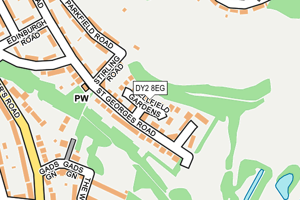DY2 8EG map - OS OpenMap – Local (Ordnance Survey)