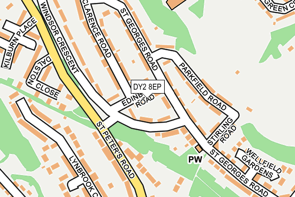 DY2 8EP map - OS OpenMap – Local (Ordnance Survey)