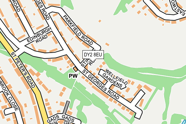 DY2 8EU map - OS OpenMap – Local (Ordnance Survey)