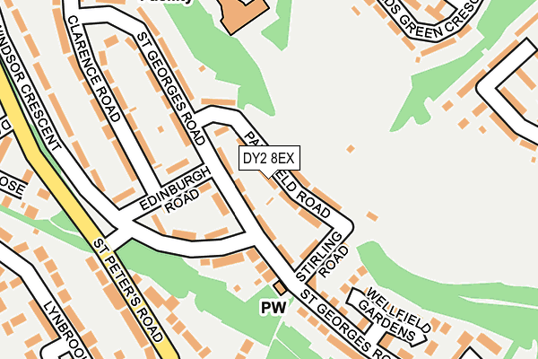 DY2 8EX map - OS OpenMap – Local (Ordnance Survey)