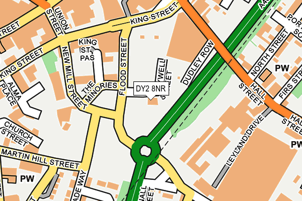 DY2 8NR map - OS OpenMap – Local (Ordnance Survey)