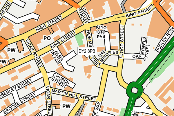 DY2 8PB map - OS OpenMap – Local (Ordnance Survey)