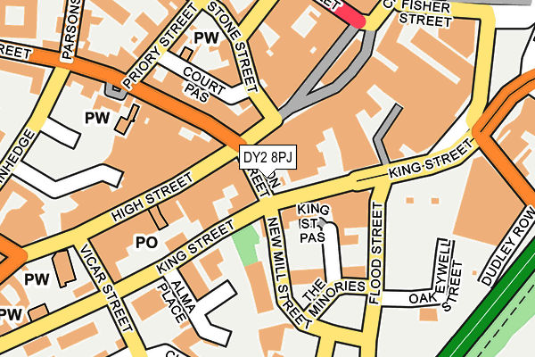 DY2 8PJ map - OS OpenMap – Local (Ordnance Survey)