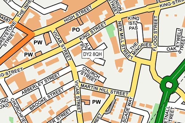 DY2 8QH map - OS OpenMap – Local (Ordnance Survey)