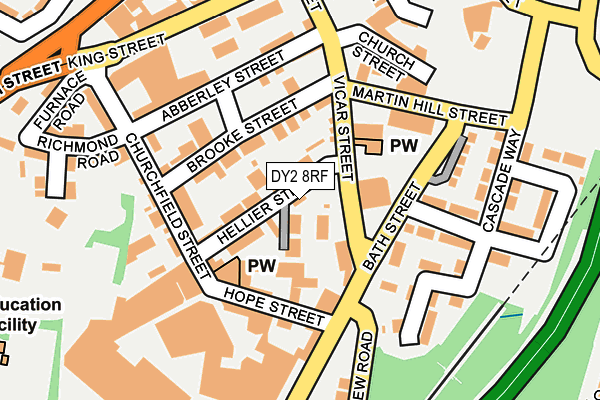 DY2 8RF map - OS OpenMap – Local (Ordnance Survey)