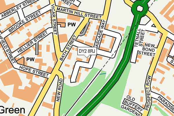 DY2 8RJ map - OS OpenMap – Local (Ordnance Survey)