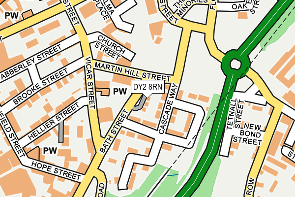 DY2 8RN map - OS OpenMap – Local (Ordnance Survey)