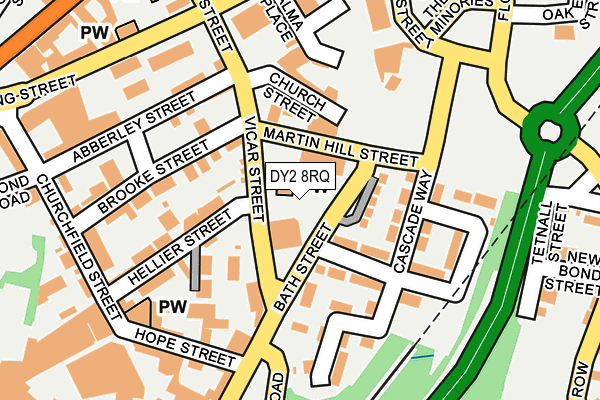 DY2 8RQ map - OS OpenMap – Local (Ordnance Survey)
