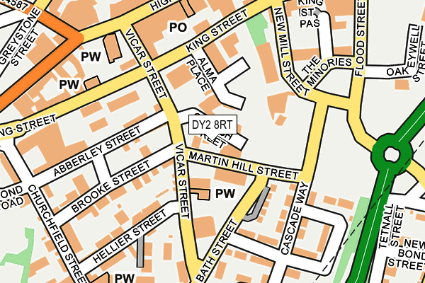 DY2 8RT map - OS OpenMap – Local (Ordnance Survey)