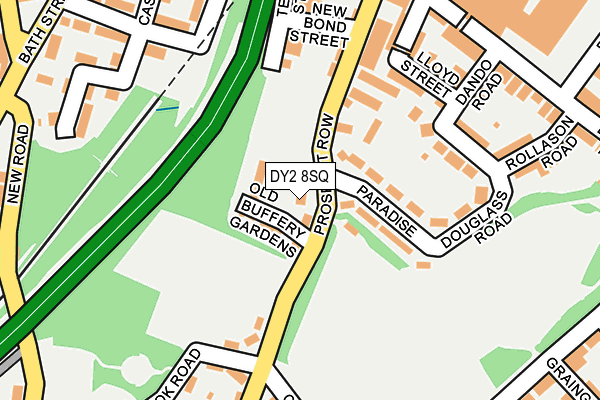 DY2 8SQ map - OS OpenMap – Local (Ordnance Survey)