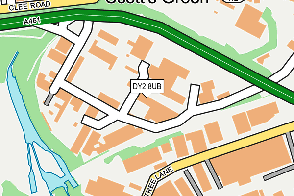 DY2 8UB map - OS OpenMap – Local (Ordnance Survey)
