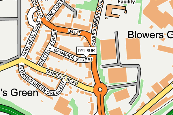 DY2 8UR map - OS OpenMap – Local (Ordnance Survey)