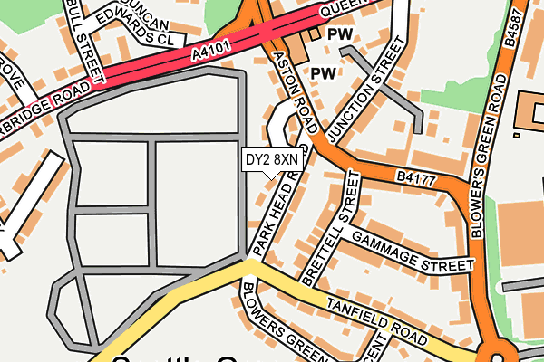 DY2 8XN map - OS OpenMap – Local (Ordnance Survey)