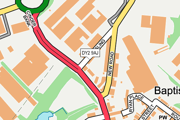 DY2 9AJ map - OS OpenMap – Local (Ordnance Survey)