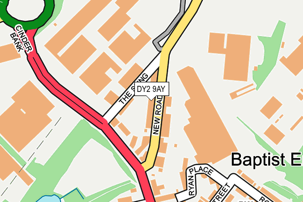 DY2 9AY map - OS OpenMap – Local (Ordnance Survey)