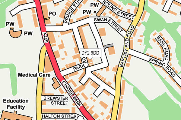 DY2 9DD map - OS OpenMap – Local (Ordnance Survey)
