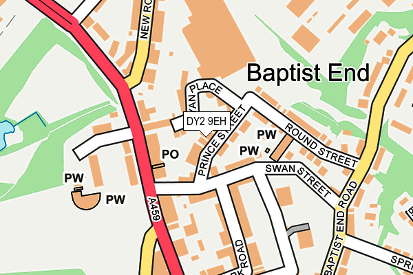 DY2 9EH map - OS OpenMap – Local (Ordnance Survey)